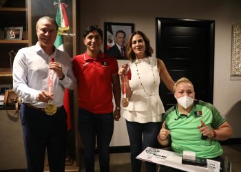 Quirino recibió a los medallistas paralímpicos de Tokio y medallistas de Bélgica