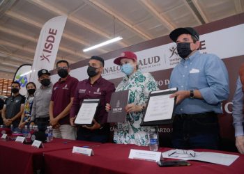 Firman convenio ISDE y Secretaría de Salud