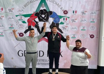 Conquista Sinaloa tres de oro en el Grand Prix de Luchas