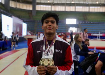 Aarón Ibarra y Gael Rosales ganan cuatro oros en gimnasia