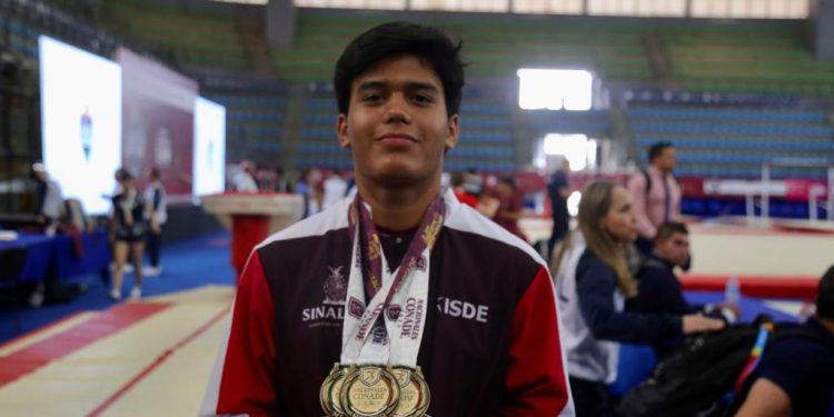 Aarón Ibarra y Gael Rosales ganan cuatro oros en gimnasia