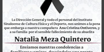Nuestro más sentido pésame.