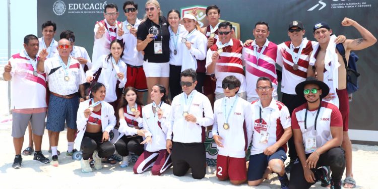 Logra Sinaloa tres preseas de oro en Voleibol de Playa.