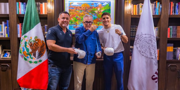 Rocha recibe al medallista olímpico Marco Verde y a su entrenador