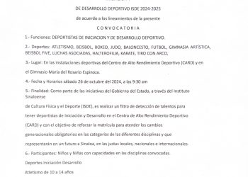 Lanzan convocatoria para el  Programa de Iniciación y desarrollo