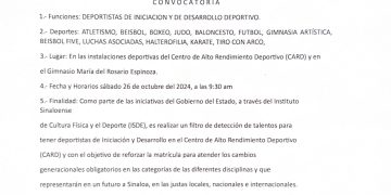 Lanzan convocatoria para el  Programa de Iniciación y desarrollo