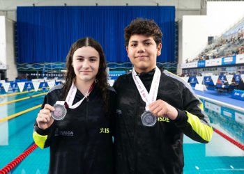 BRYAN MEZA Y DE NUEVO PALOMA LUNA DAN MEDALLAS EN NATACIÓN PARA SINALOA EN OLIMPIADA NACIONAL CONADE 2025