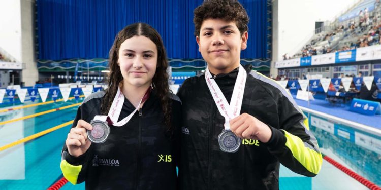 BRYAN MEZA Y DE NUEVO PALOMA LUNA DAN MEDALLAS EN NATACIÓN PARA SINALOA EN OLIMPIADA NACIONAL CONADE 2025