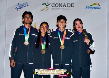 SINALOA GANA TRES OROS E IMPONE RÉCORD NACIONAL EN EL 4X400 MIXTO DEL ATLETISMO