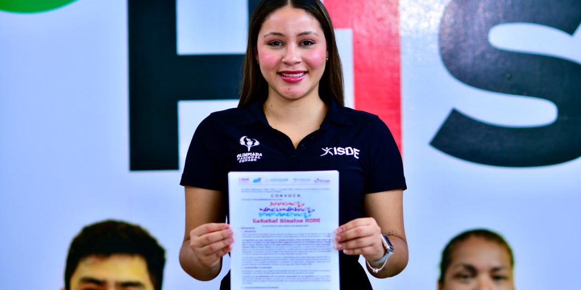 LANZAN ISDE Y CONADE LA CONVOCATORIA DE LOS JUEGOS NACIONALES POPULARES 2026 EN SINALOA.