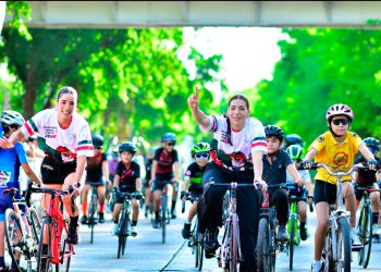 MAS DE 300 CICLISTAS, JUNTO A LAS INTERNACIONALES LUZ DANIELA Y ANTONIETA GAXIOLA, EN EL CAMPEONATO ESTATAL DE CICLISMO INFANTIL